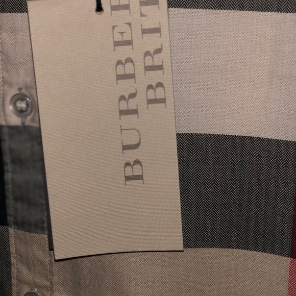 NWT Men’s Authentic Burberry Brit Shirt - Picture 3 of 6